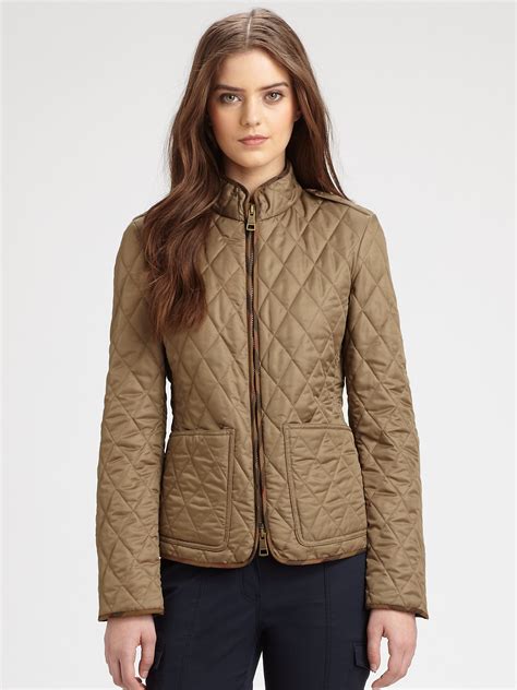 burberry brit olive field jacket|burberry coats for women.